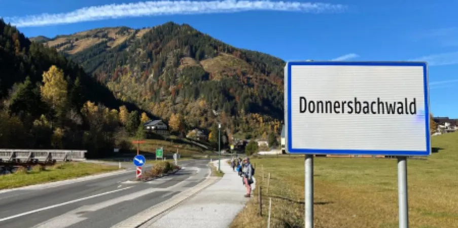Ortsschild Donnersbachwald